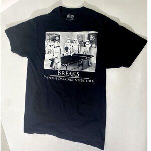 Star Wars Stormtroopers and Vader Lunch Break Black Men's Medium T-Shirt Unique